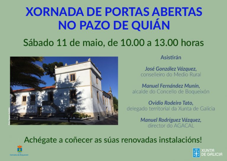 CartelPortasAbertasPazoQuian