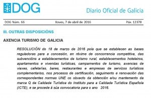 DOG Certificación Q de calidade