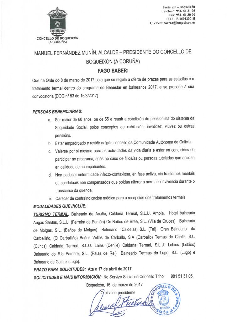 Bando 20317 Programa benestar